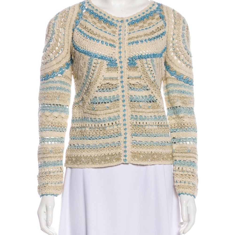 Isabel Marant metallic knit cardigan